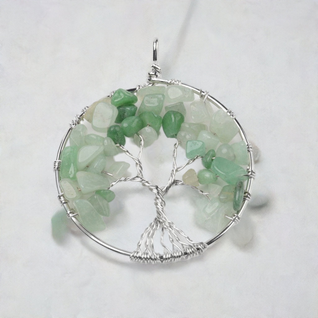 Aventurine Tree Of Life Pendant