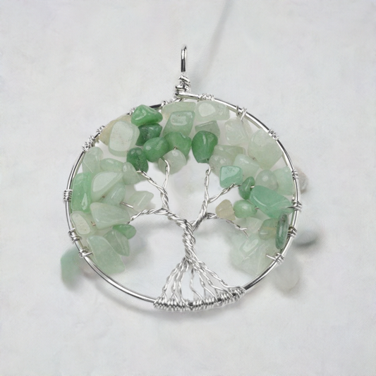 Aventurine Tree Of Life Pendant