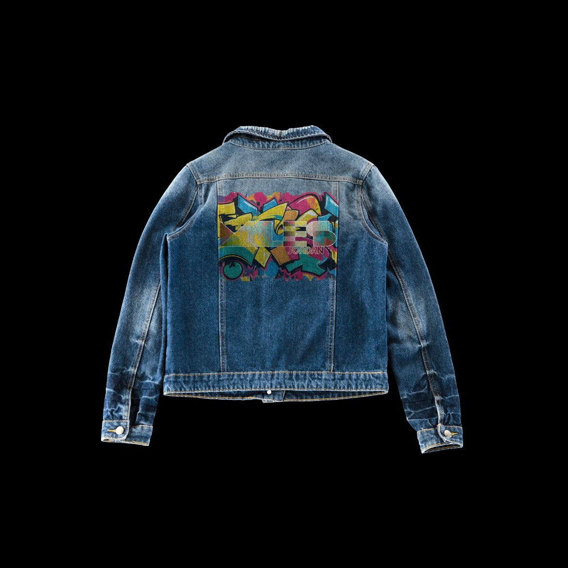 Miles Jordan Signature Graffiti Denim Jacket