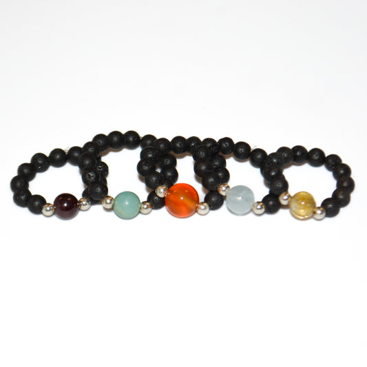 Handmade Natural Gemstone Rings