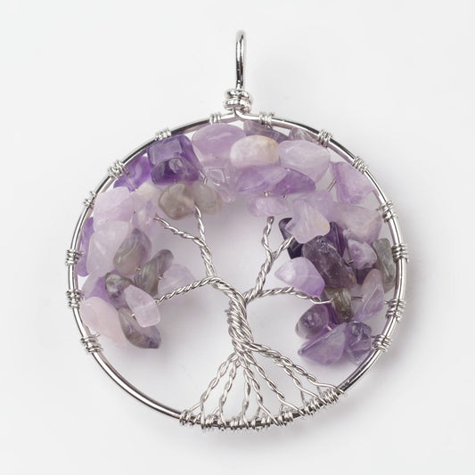 Amethyst Tree Of Life Pendant