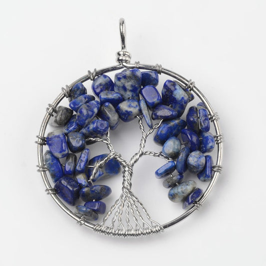 Lapis Lazuli Tree Of Life Pendant
