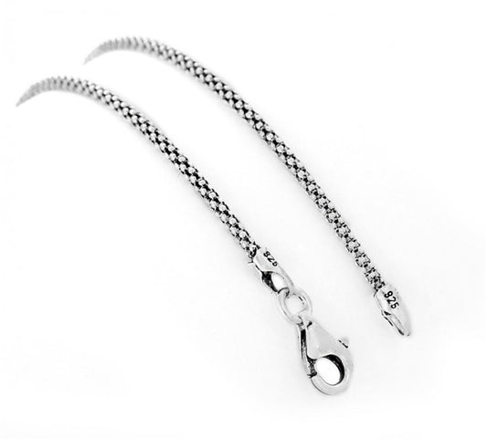 Sterling Silver Popcorn Chain