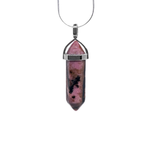 Natural Dalmatian Jasper Crystal Pendant
