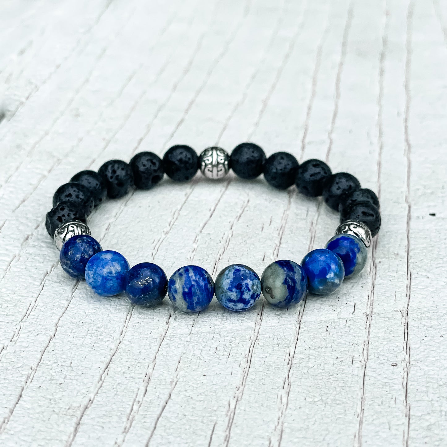 Limited Edition Katrella Lava X Lapis Lazuli Bracelet